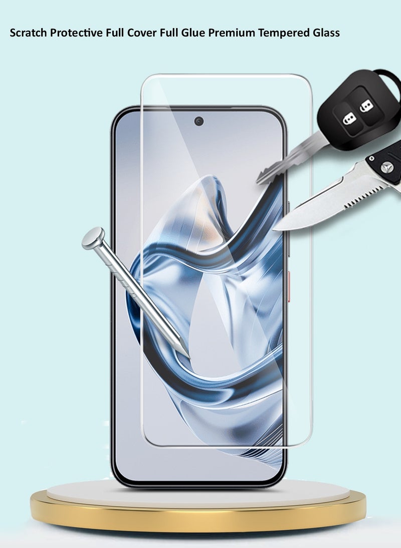 جيماكس واقي شاشة زجاجي مقوّى 9H 2.5D بسلسلة نوبيا إير 5G 2025 GMAX من ZTE بحواف منحنية - شفاف - Image 4